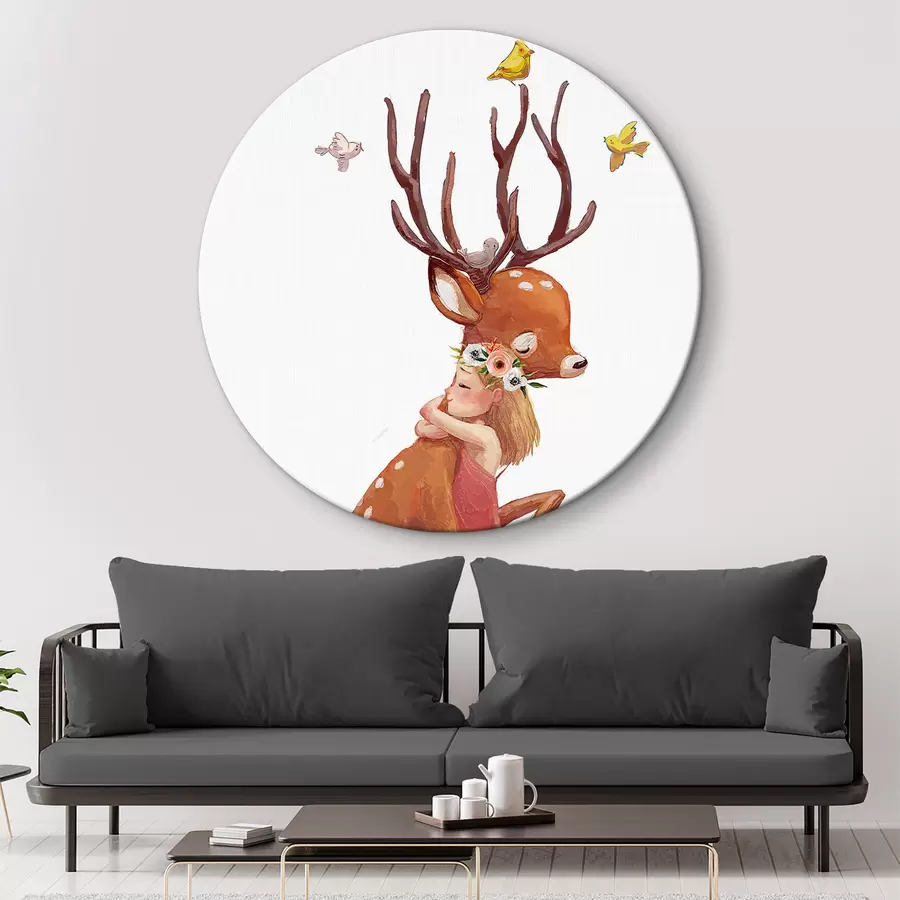  Schilderijen Hertenfee en meisje r34998