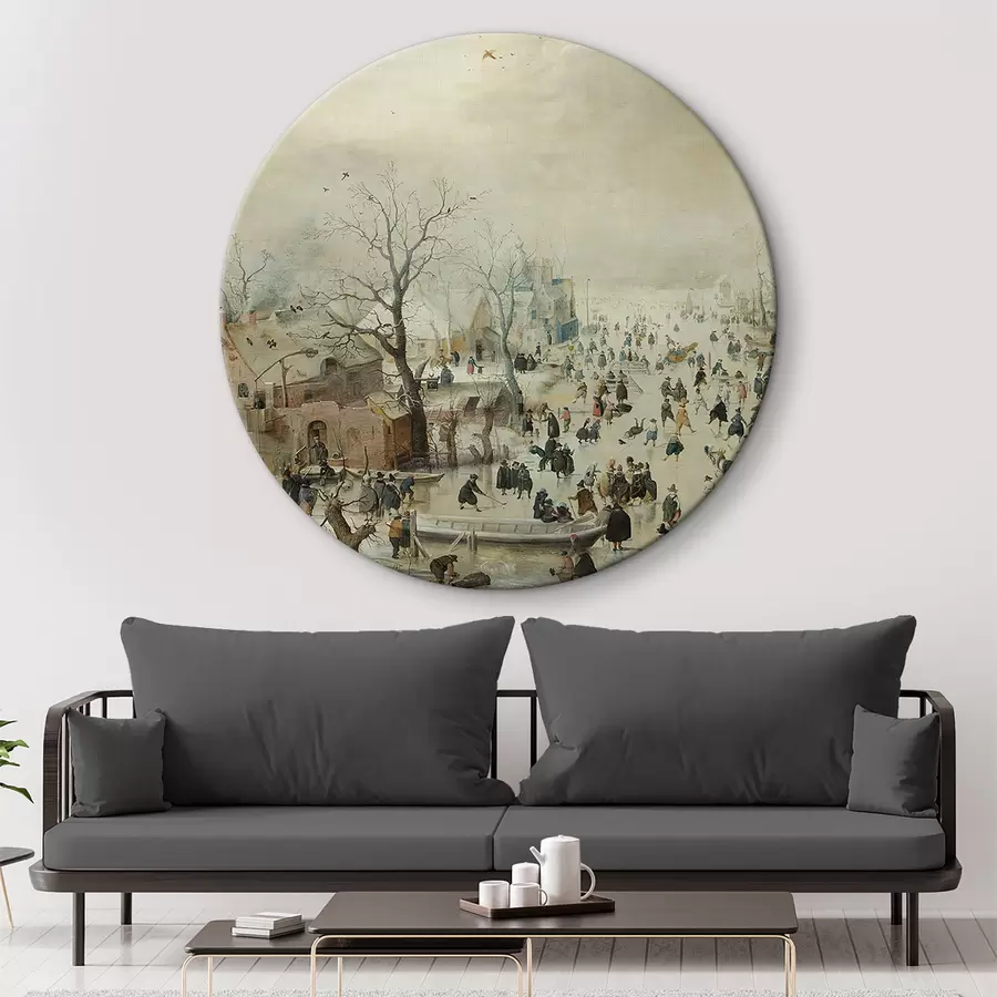  Schilderijen Winterlandschap met schaatsers, Hendrik Averkamp, 1608 r35171