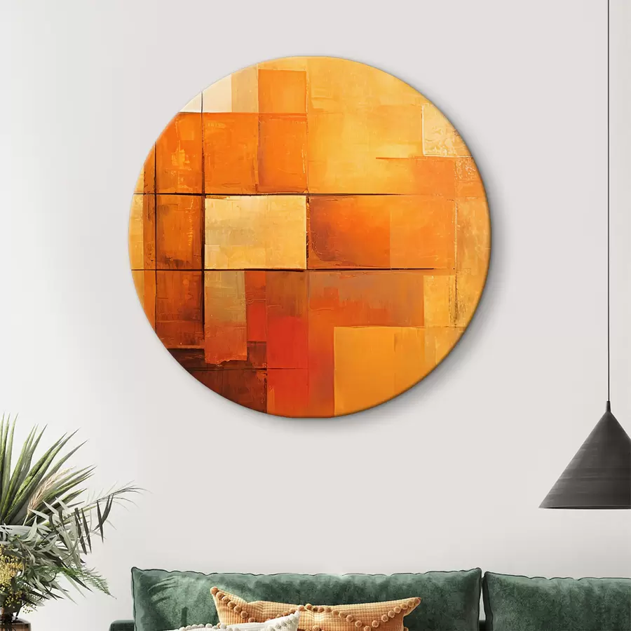  Schilderijen Abstractie met geometrische elementen r35296