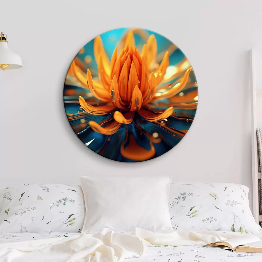  Peintures Gros plan d'un pétale de lotus jaune r35337