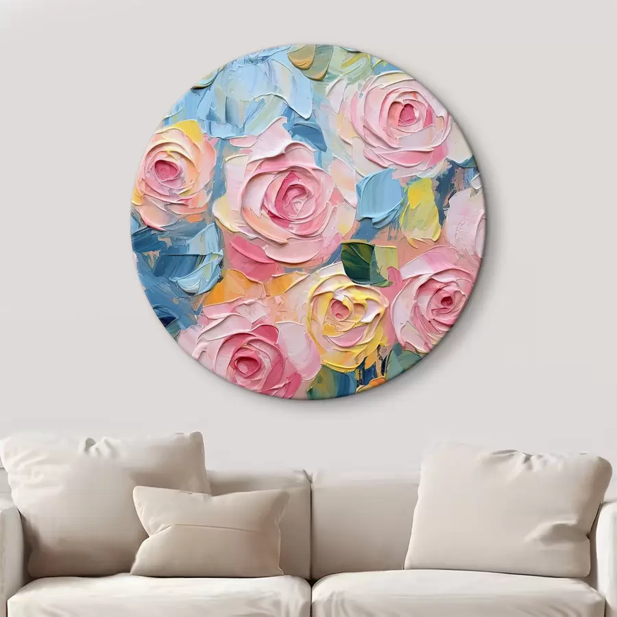  Schilderijen Volumetrische rozen r35396