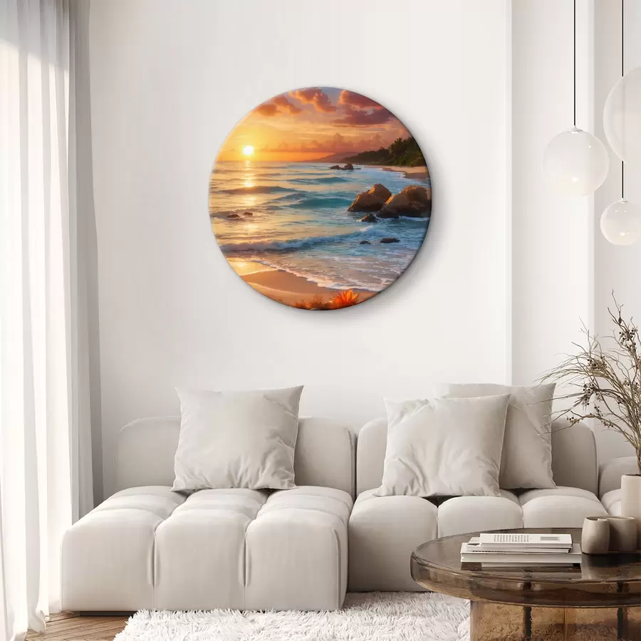  Schilderijen Uitzicht op de zee vanaf de zandkust r35647