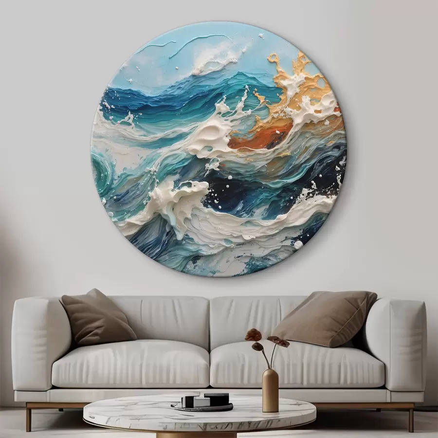  Schilderijen Kabbelende zeeolie r35658