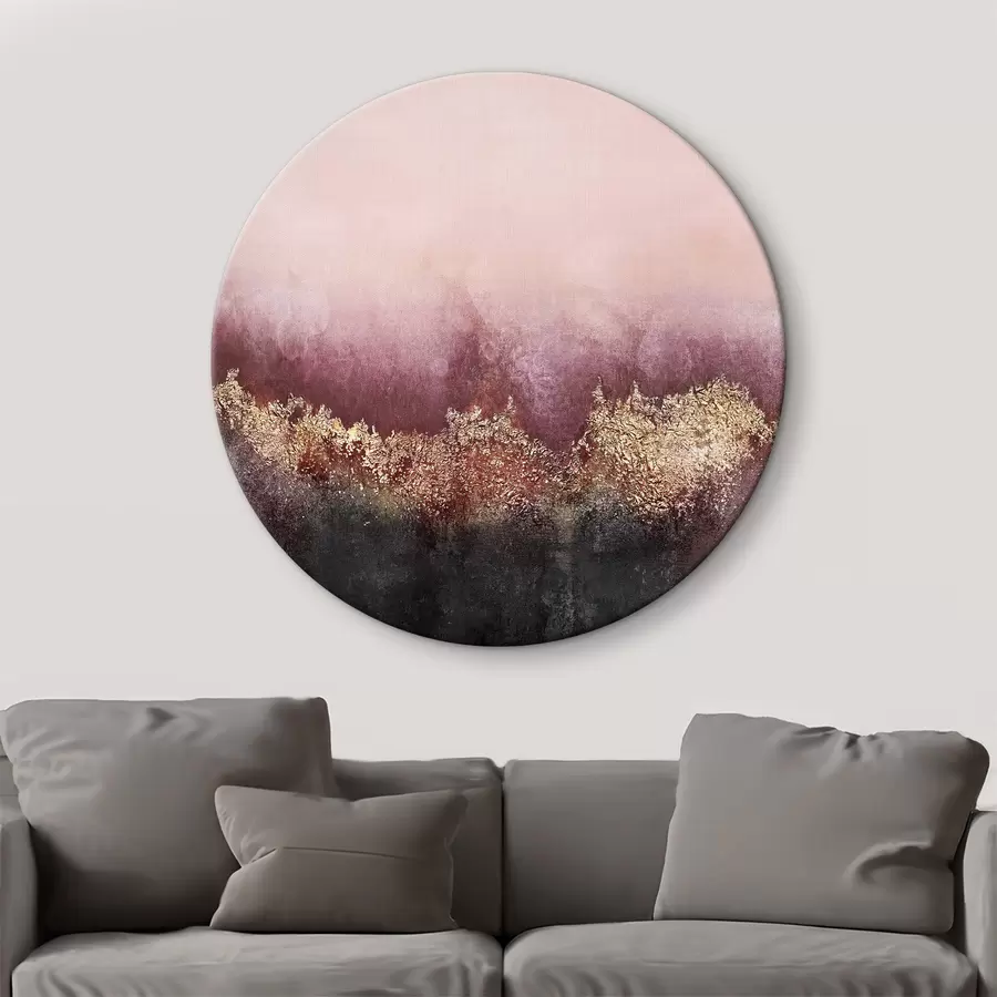  Schilderijen Bordeauxrood en zwart abstractie r35848