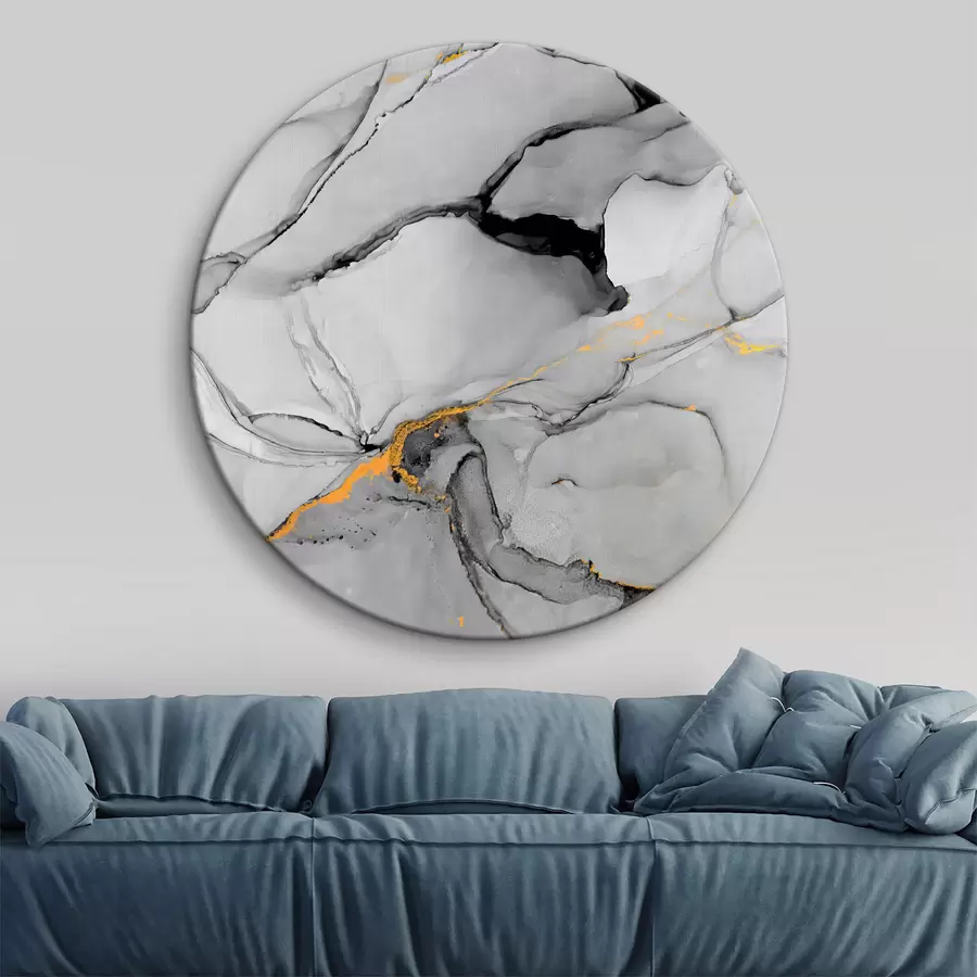  Schilderijen Grijs marmer r35858