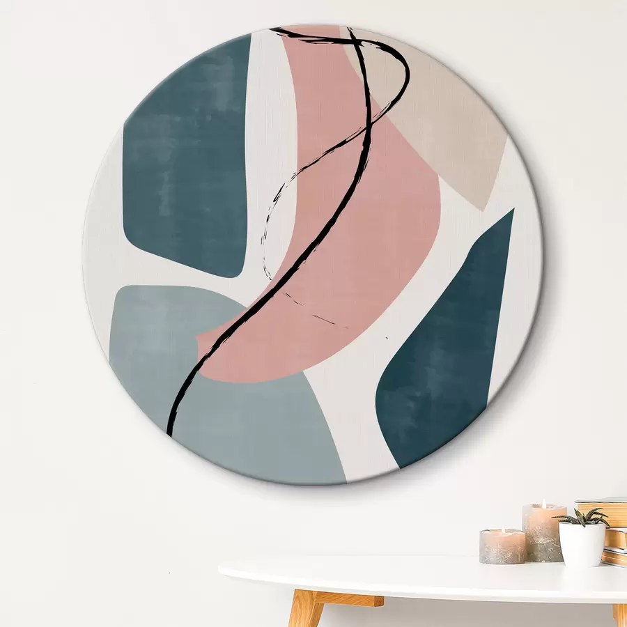  Peintures Une œuvre d'art avec une ligne noire r35868