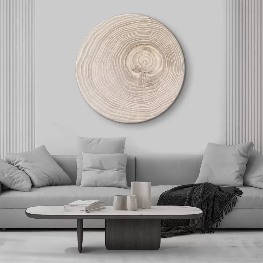  Peintures Une bague en bois découpé aux nuances délicates r36005