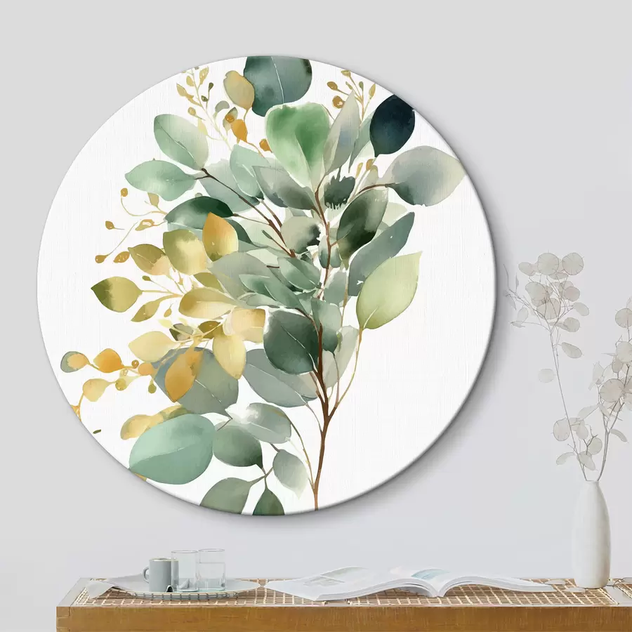  Peintures Composition des brindilles d'eucalyptus r36354