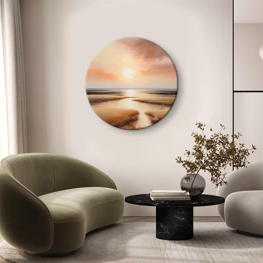  Peintures Vue de l'étang à l'aube r36436