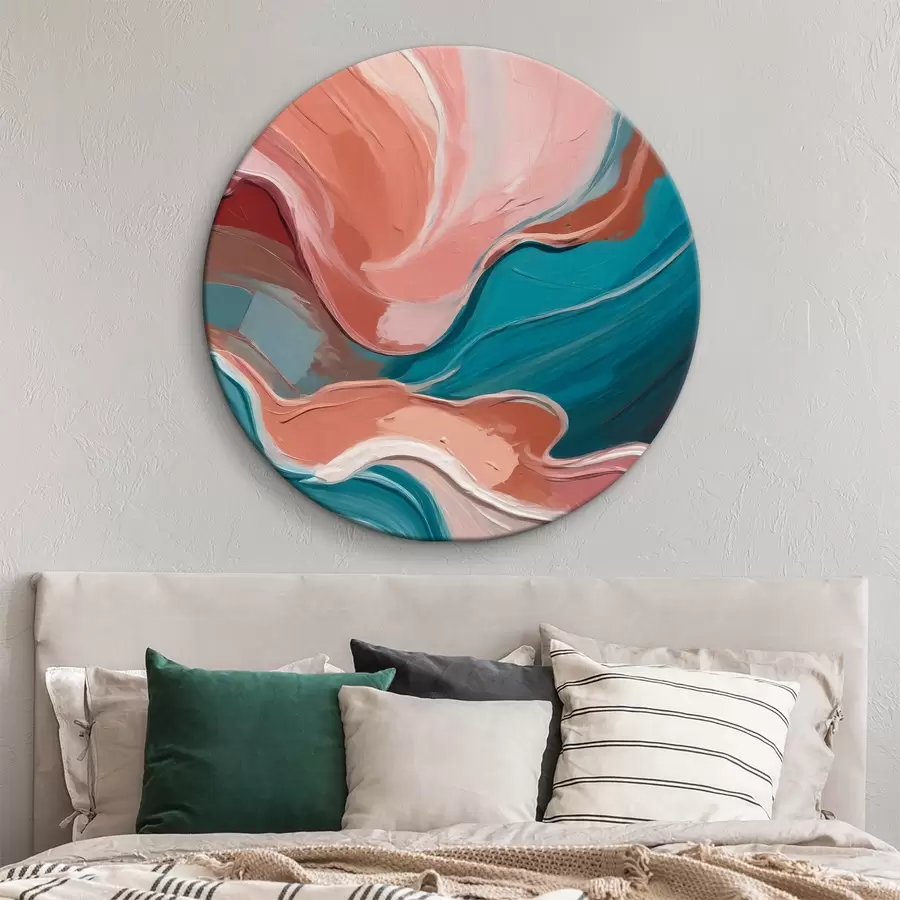  Schilderijen Uitgestrekte streken van kalme kleuren r36509