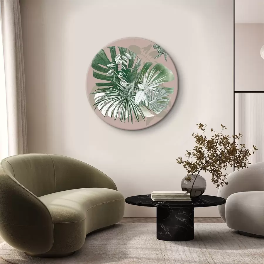  Schilderijen Groep groene bladeren r36718