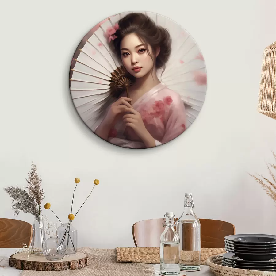  Schilderijen Vrouw met waaier r36803