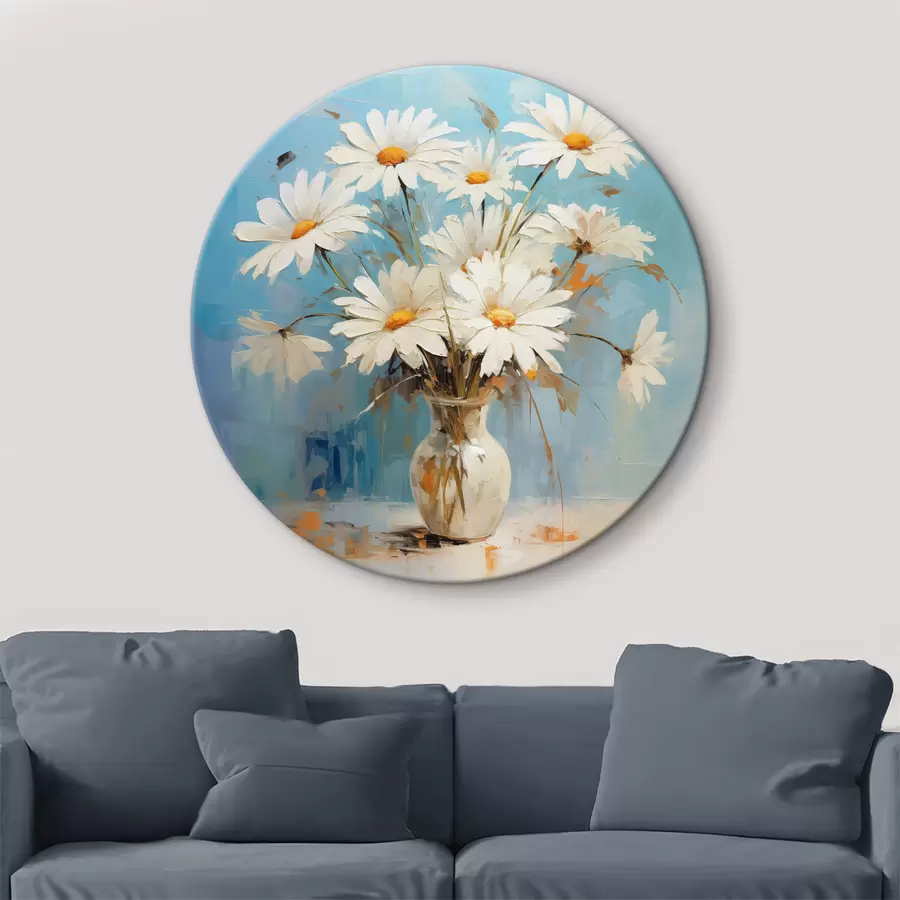  Peintures Un bouquet de marguerites blanches r36811