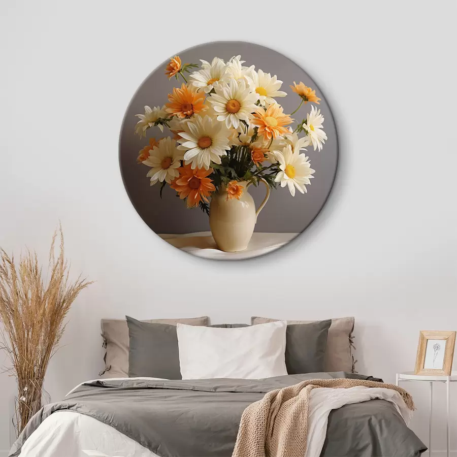  Peintures Un vase avec des fleurs sur la table r36812