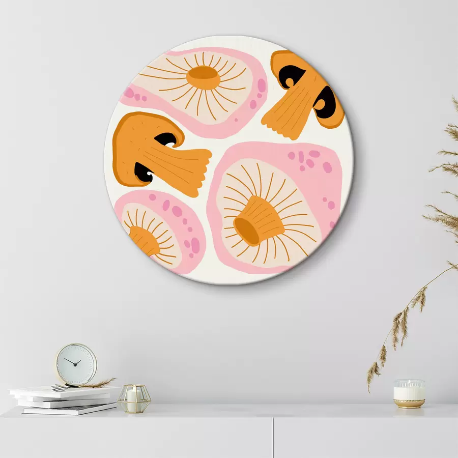  Schilderijen Groep paddenstoelen met verschillende vormen r36865