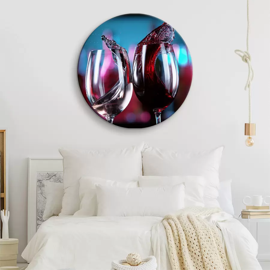  Schilderijen Close-up van wijnglazen r37039