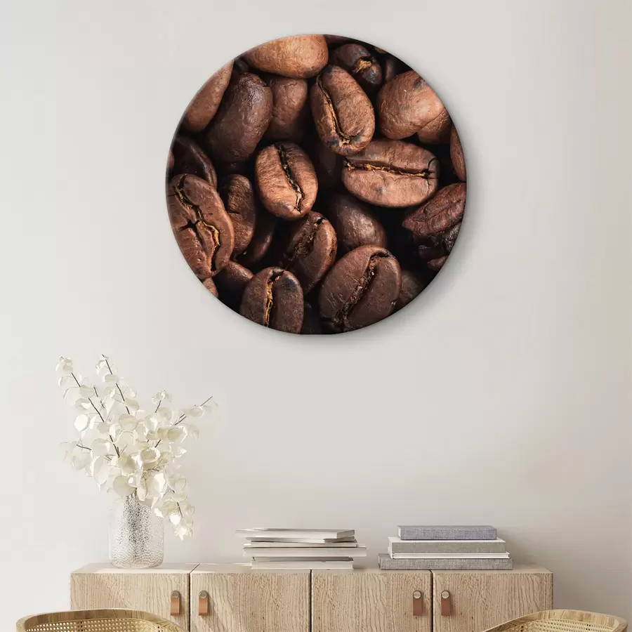  Schilderijen Een stapel koffiebonen r37175