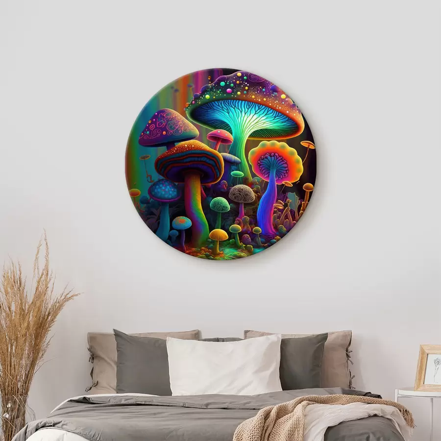  Schilderijen Kleurrijke paddenstoelen r37291