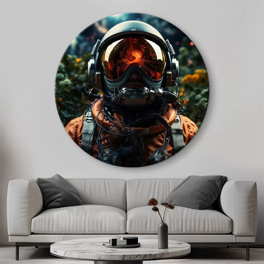  Schilderijen Een mystieke reis naar vreemde rode kusten r37391