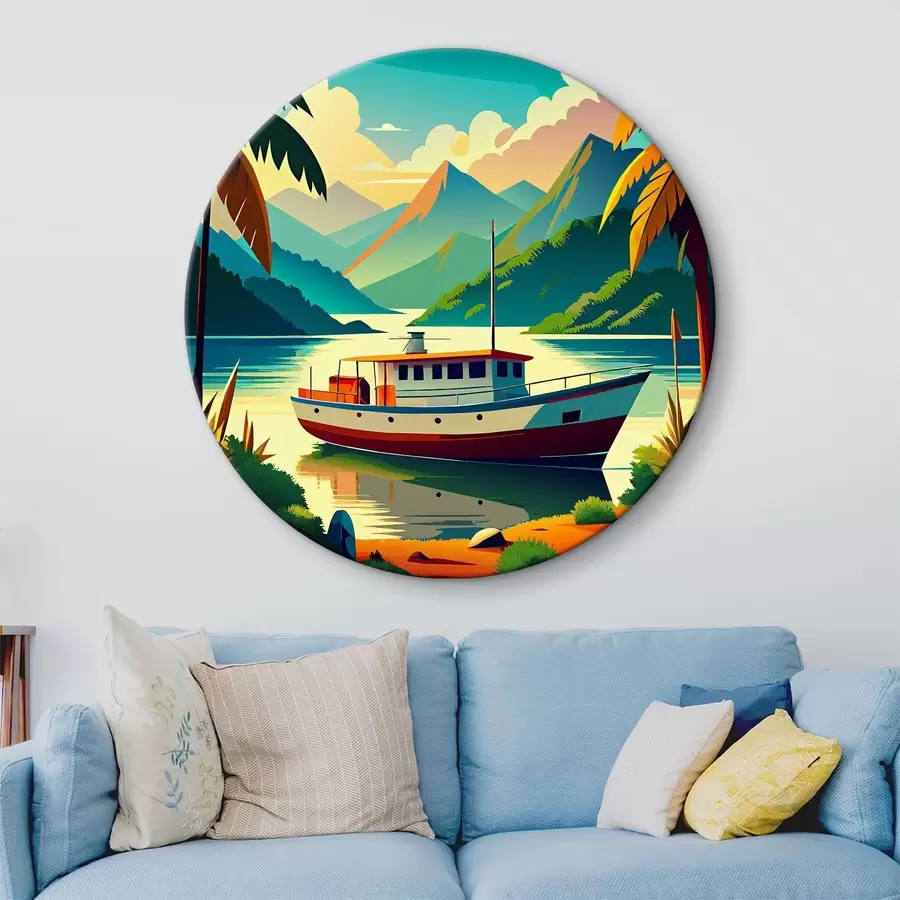  Schilderijen Boot op het water r37508