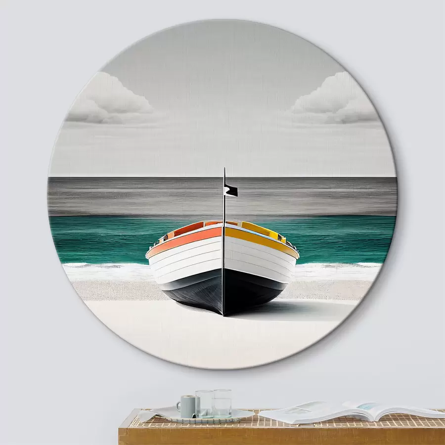  Schilderijen Boot op de oever r37547