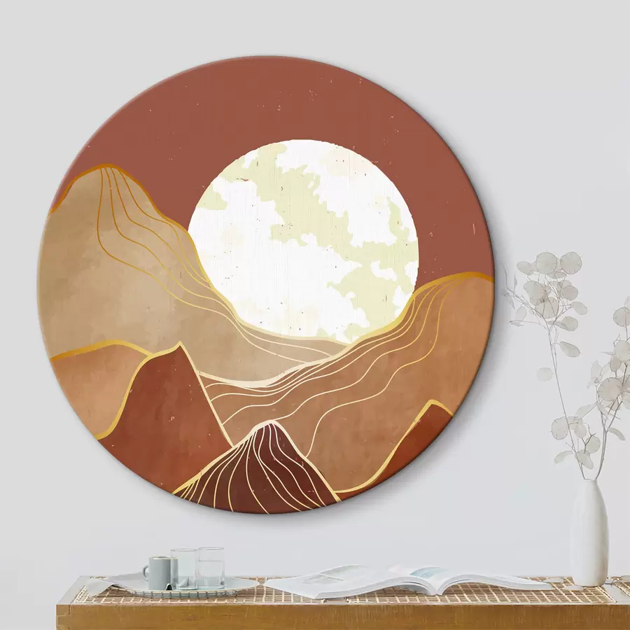  Schilderijen Maan in de bergen r37637