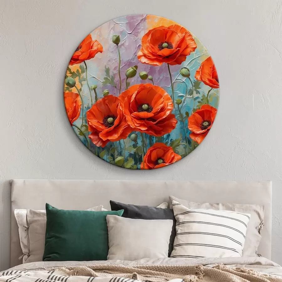  Peintures Une image de fleurs rouges r37805