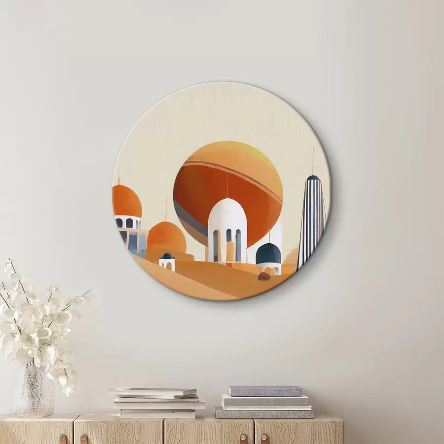  Schilderijen Beeld van de stad r37816