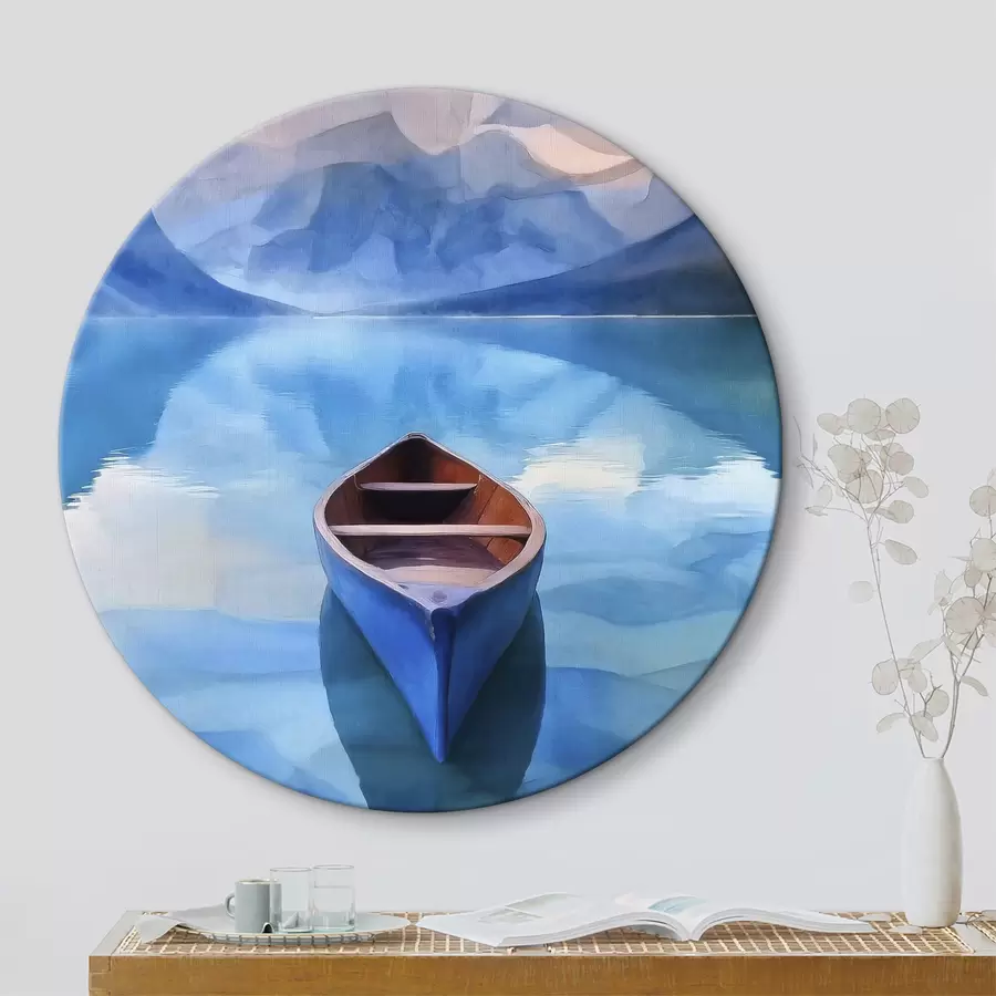  Schilderijen Boot op het meer r37819