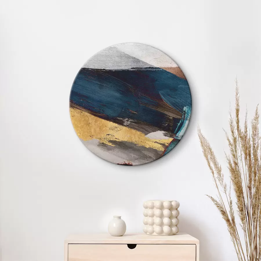  Schilderijen Abstracte golven in heldere kleuren r37891