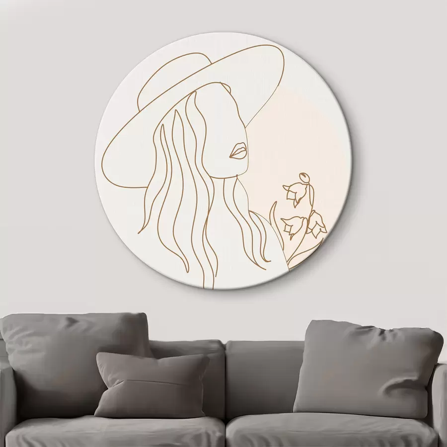  Schilderijen Elegante lijnen en natuurlijke schoonheid r38015