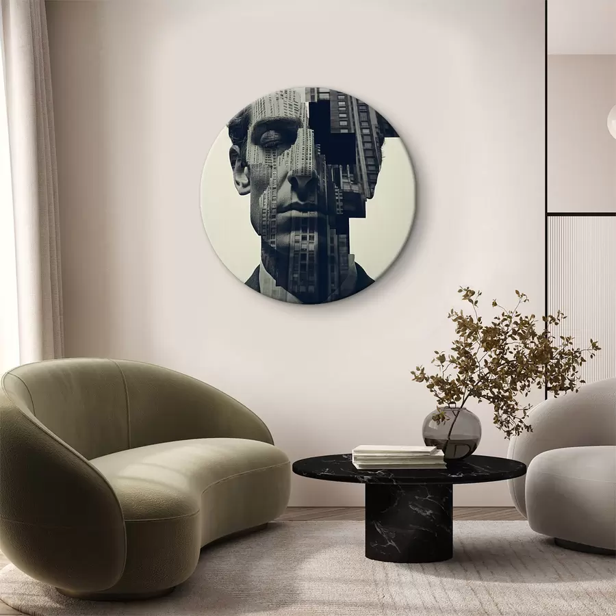  Schilderijen Stadsgezicht in de contemplatieve kamer r38043