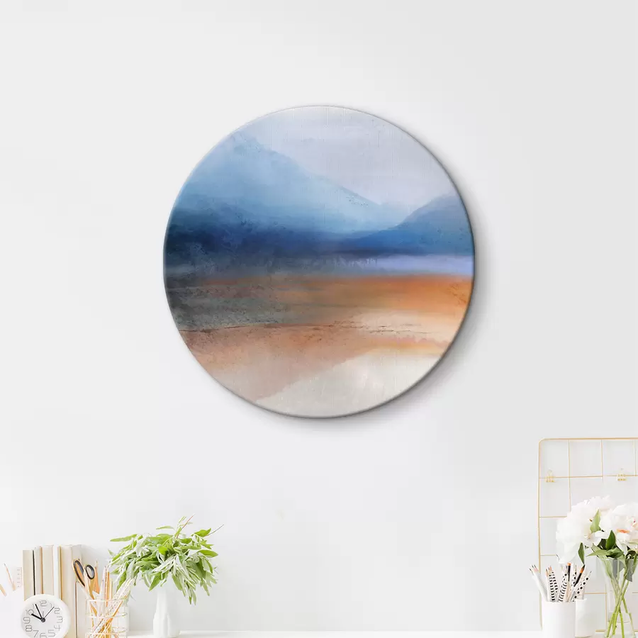  Schilderijen Aquarel bergen en zand r38067