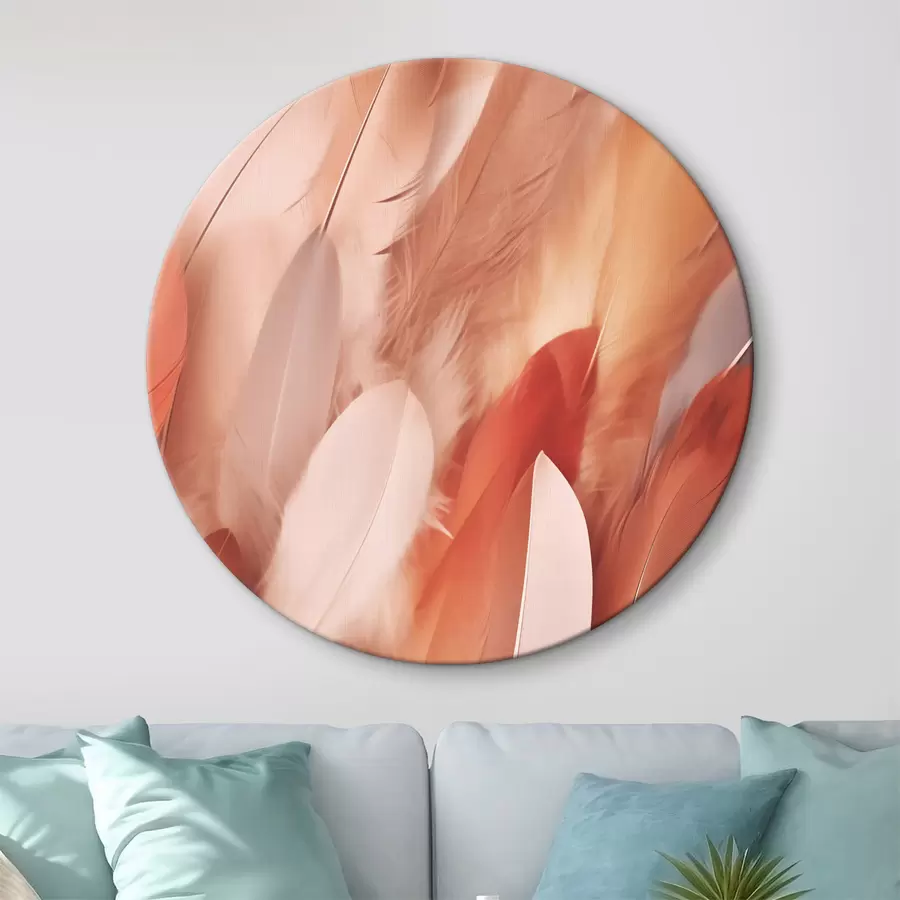  Peintures Des nuances douces dans une étreinte de plumes r38085