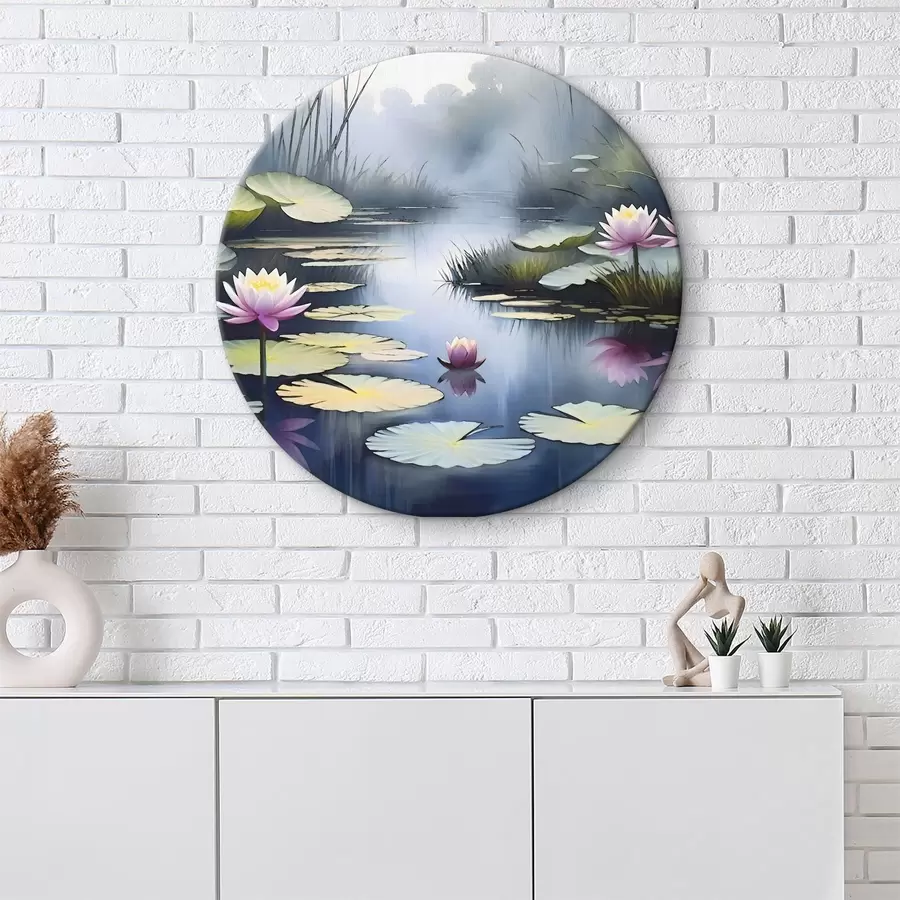  Schilderijen Waterlelie bloemen en planten r38109