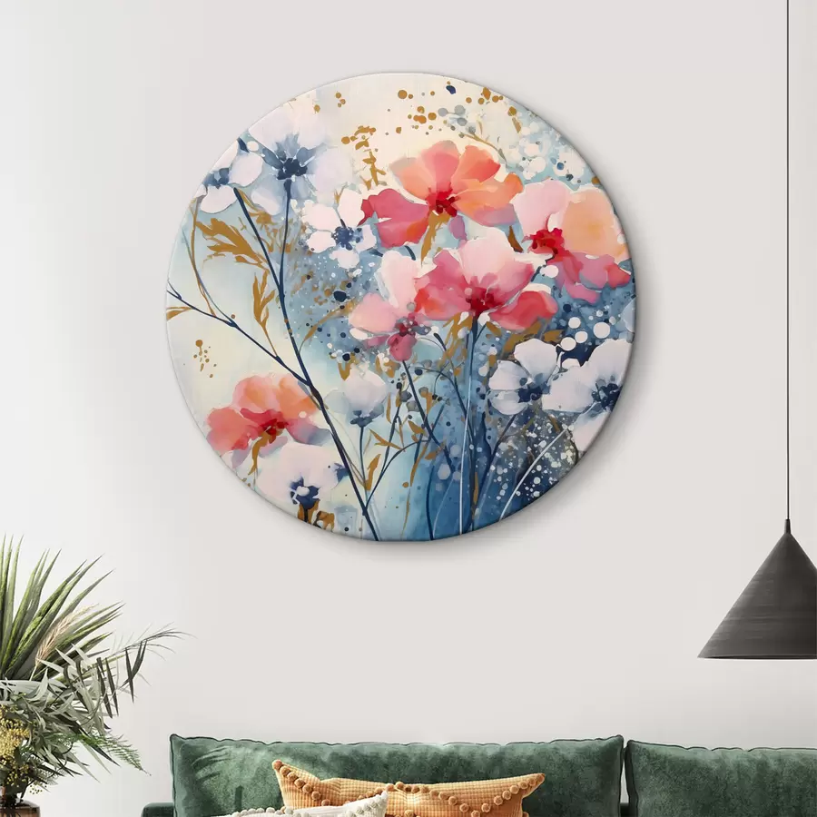  Peintures Fleurs abstraites r38106