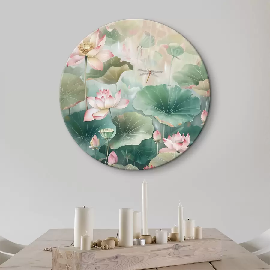  Schilderijen Een schilderij van bloemen en bladeren r38154