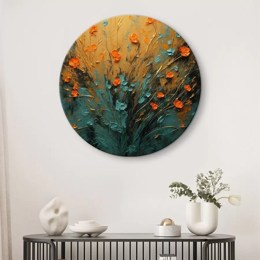  Peintures Photo de fleurs sur le mur r38173