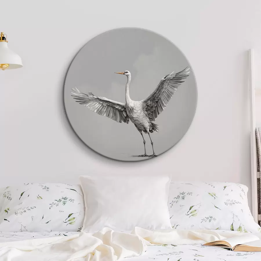  Schilderijen Een vogel met gespreide vleugels r38187