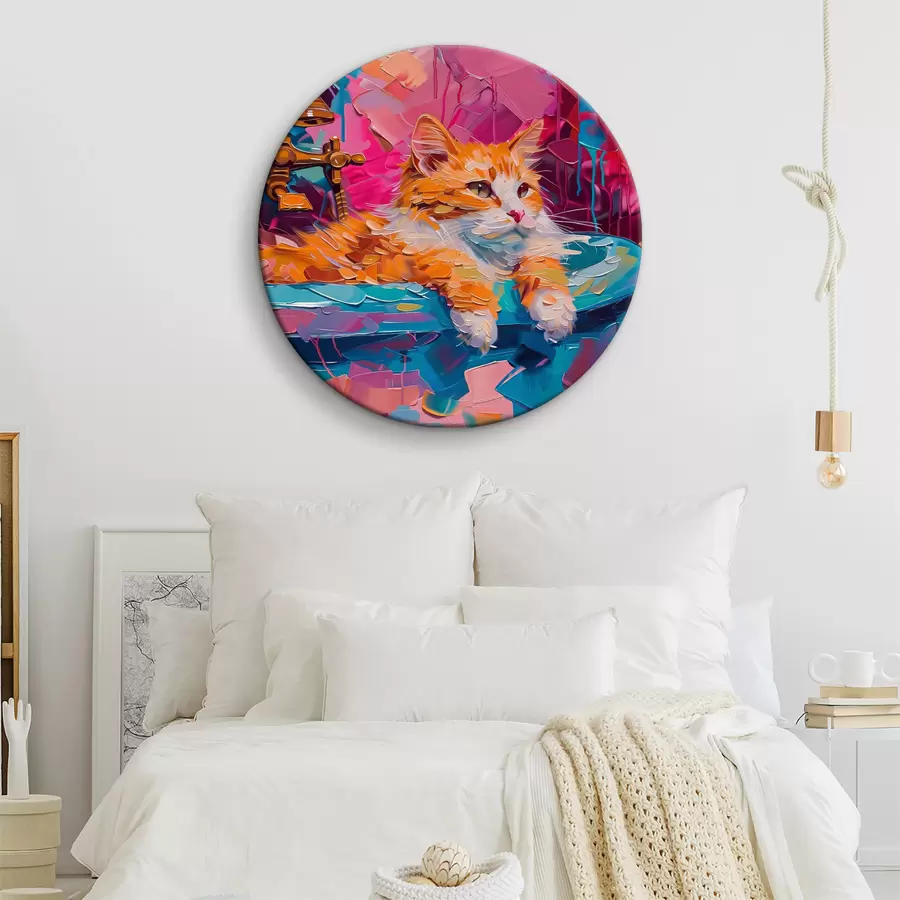  Schilderijen Kat ligt in de gootsteen r38255