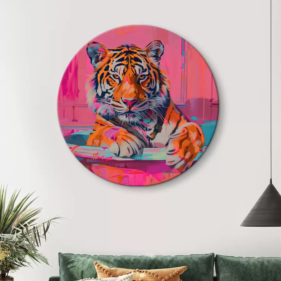  Peintures Tigre dans la baignoire r38257