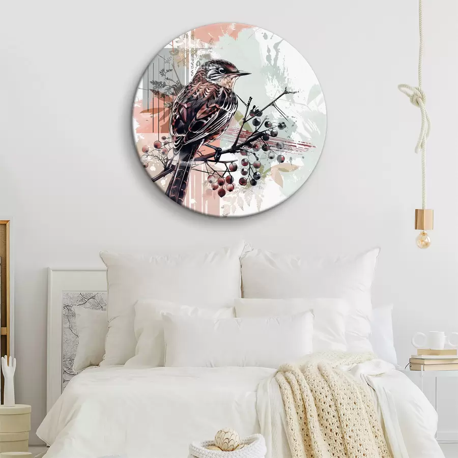  Schilderijen Vogel op een tak r38273