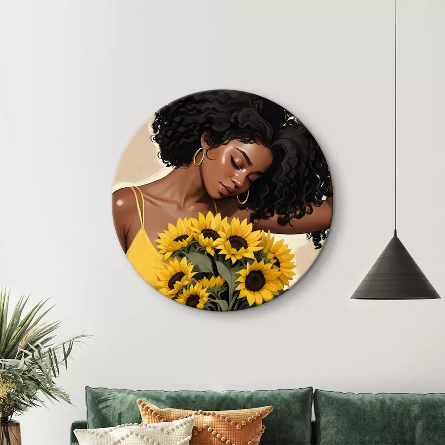  Schilderijen Schoonheid in de elegantie van een zonnebloem r38287