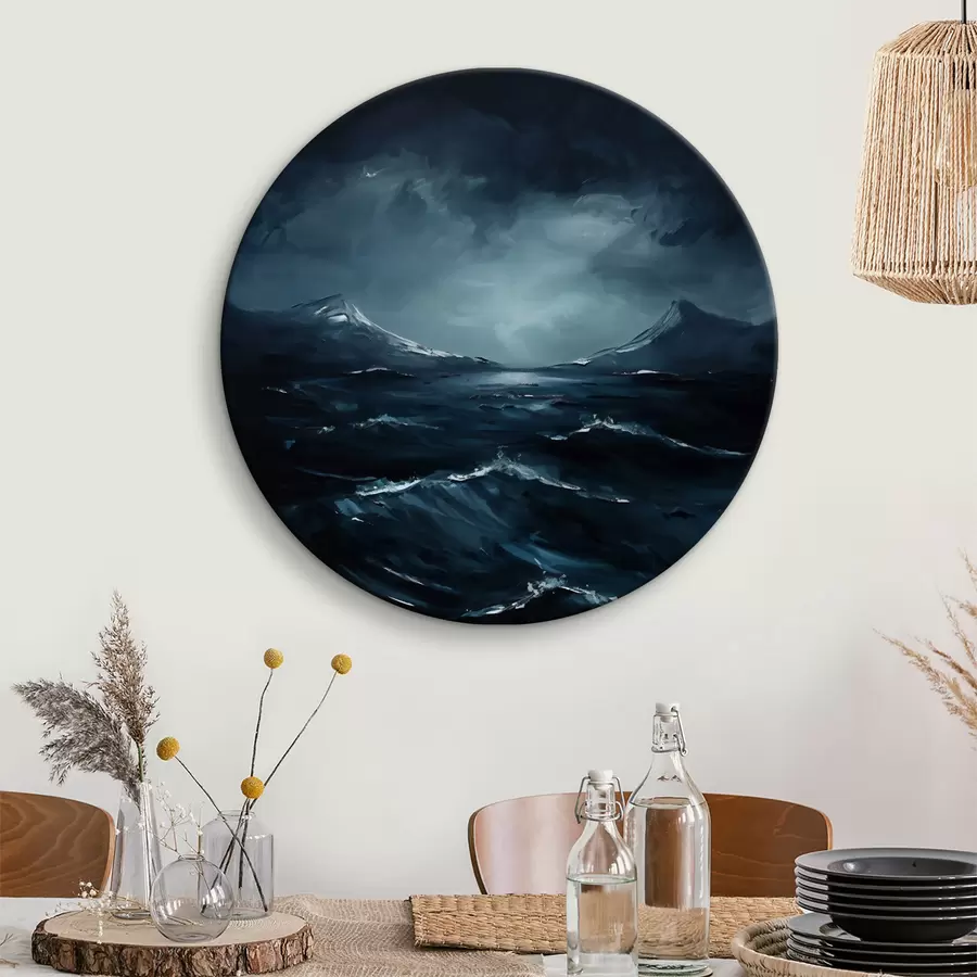  Schilderijen Donkere lucht boven het water r38324