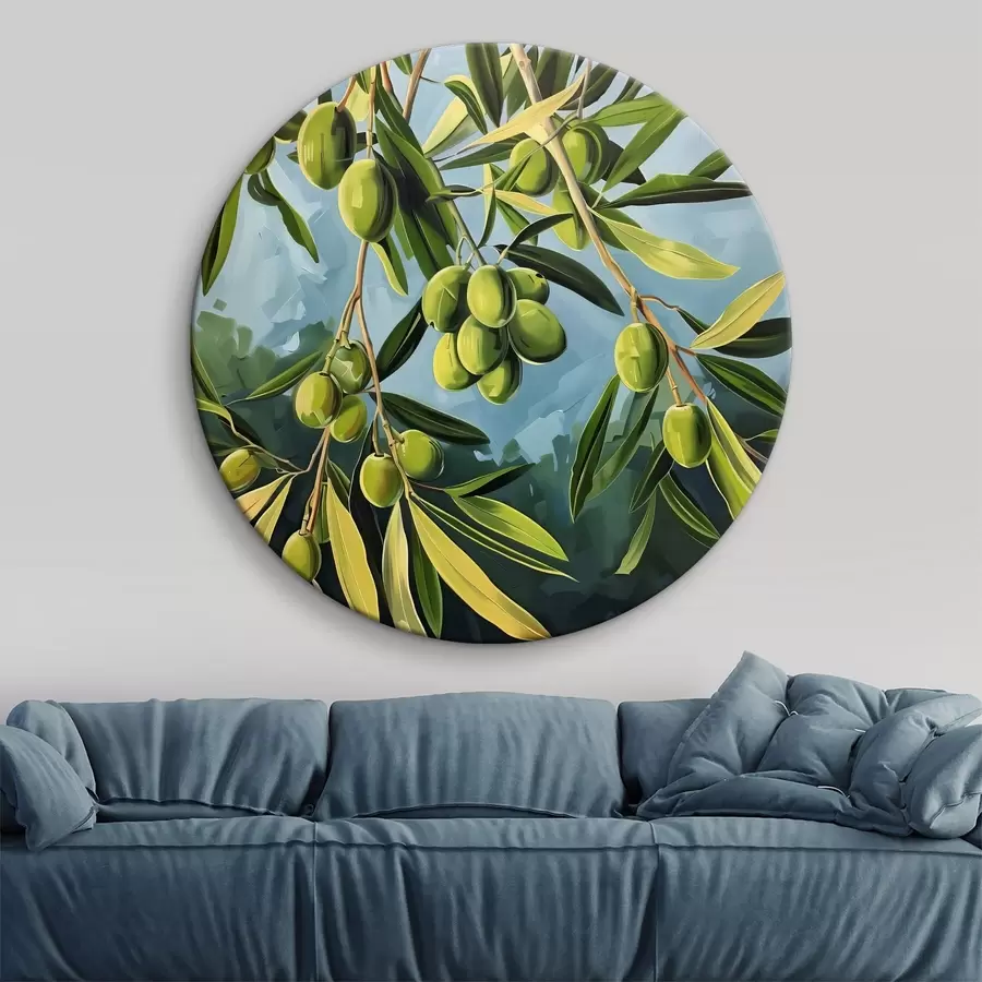  Schilderijen Groen fruit aan de boom r38418