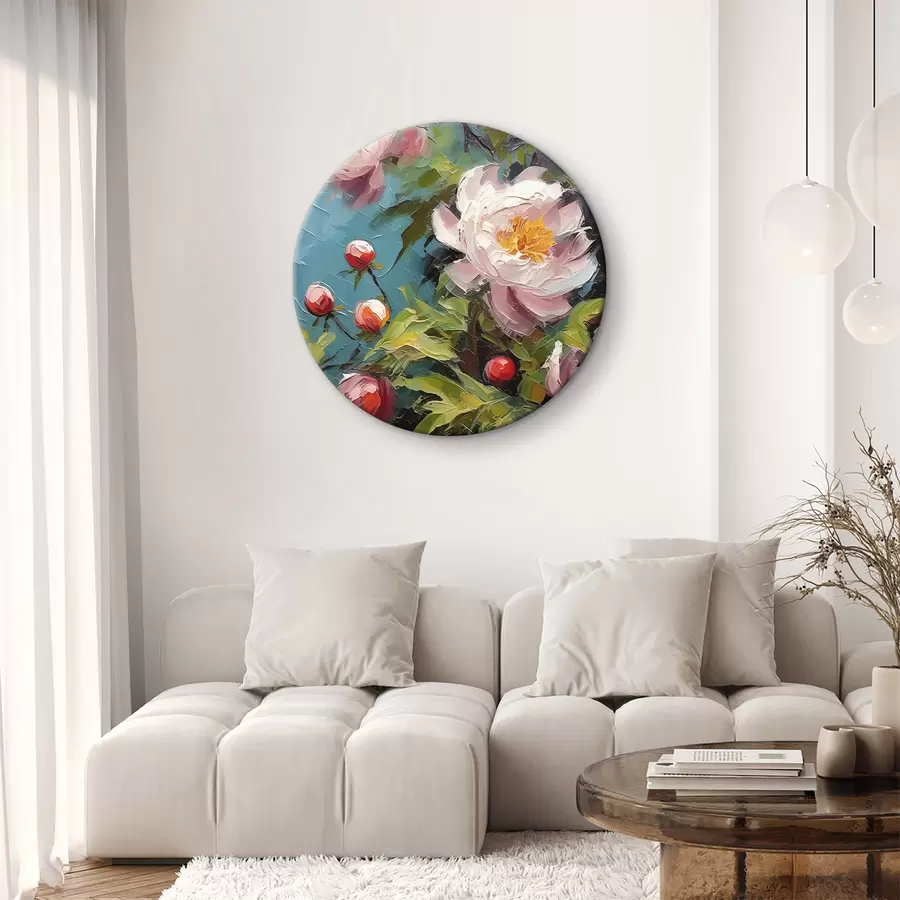  Schilderijen Een beeld van bloemen en knoppen r38496