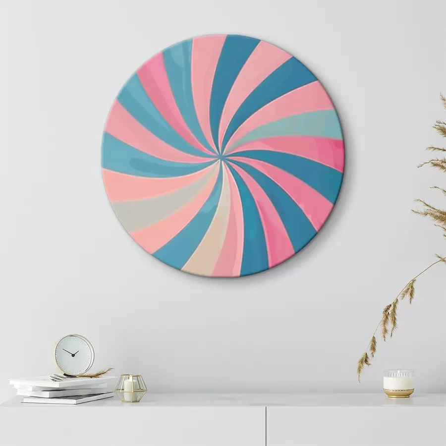  Schilderijen Wervelende blauwe en roze achtergrond r38518