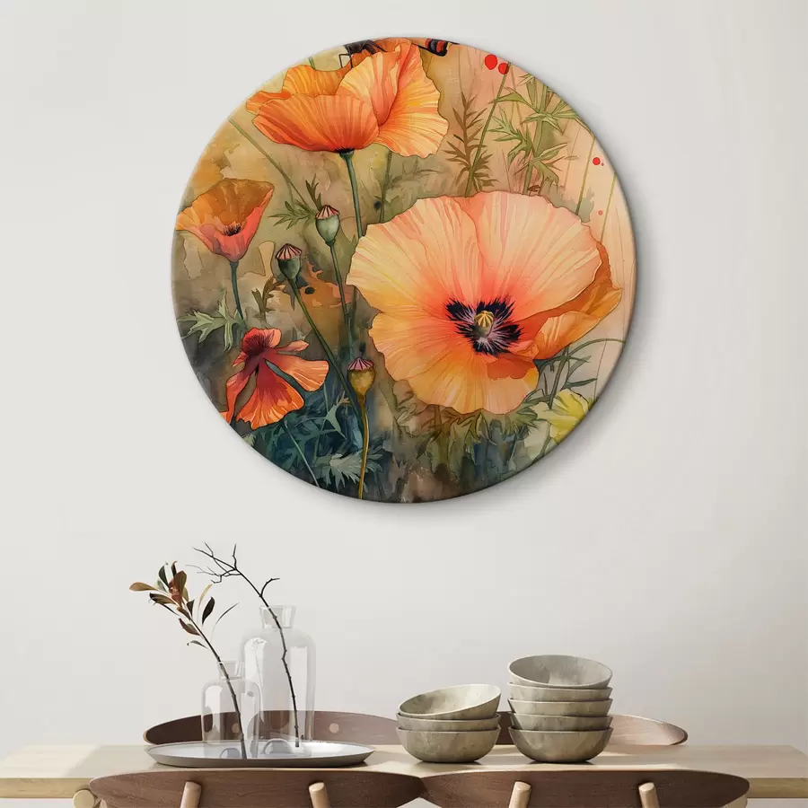  Peintures Papillon sur les fleurs r38521