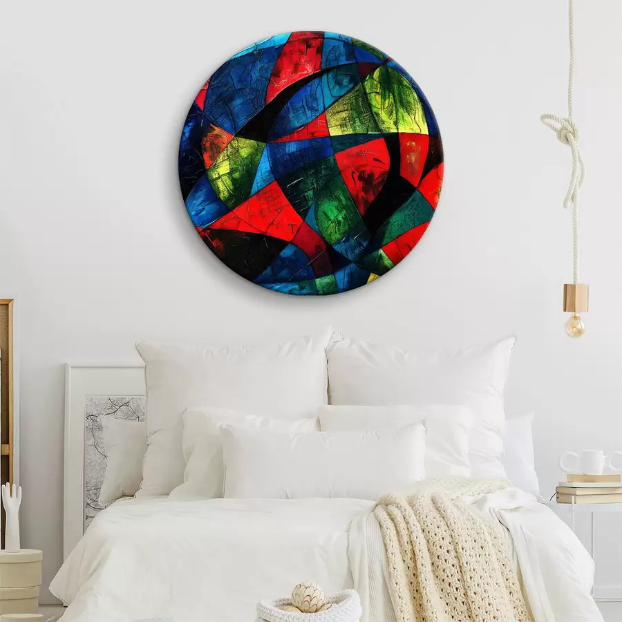  Schilderijen Een levendig mozaïek van verstrengelde tinten r38555