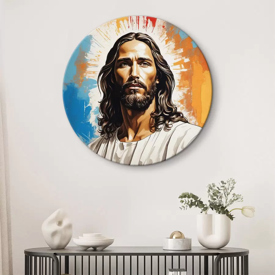  Schilderijen Afbeelding van een man met lang haar r38589